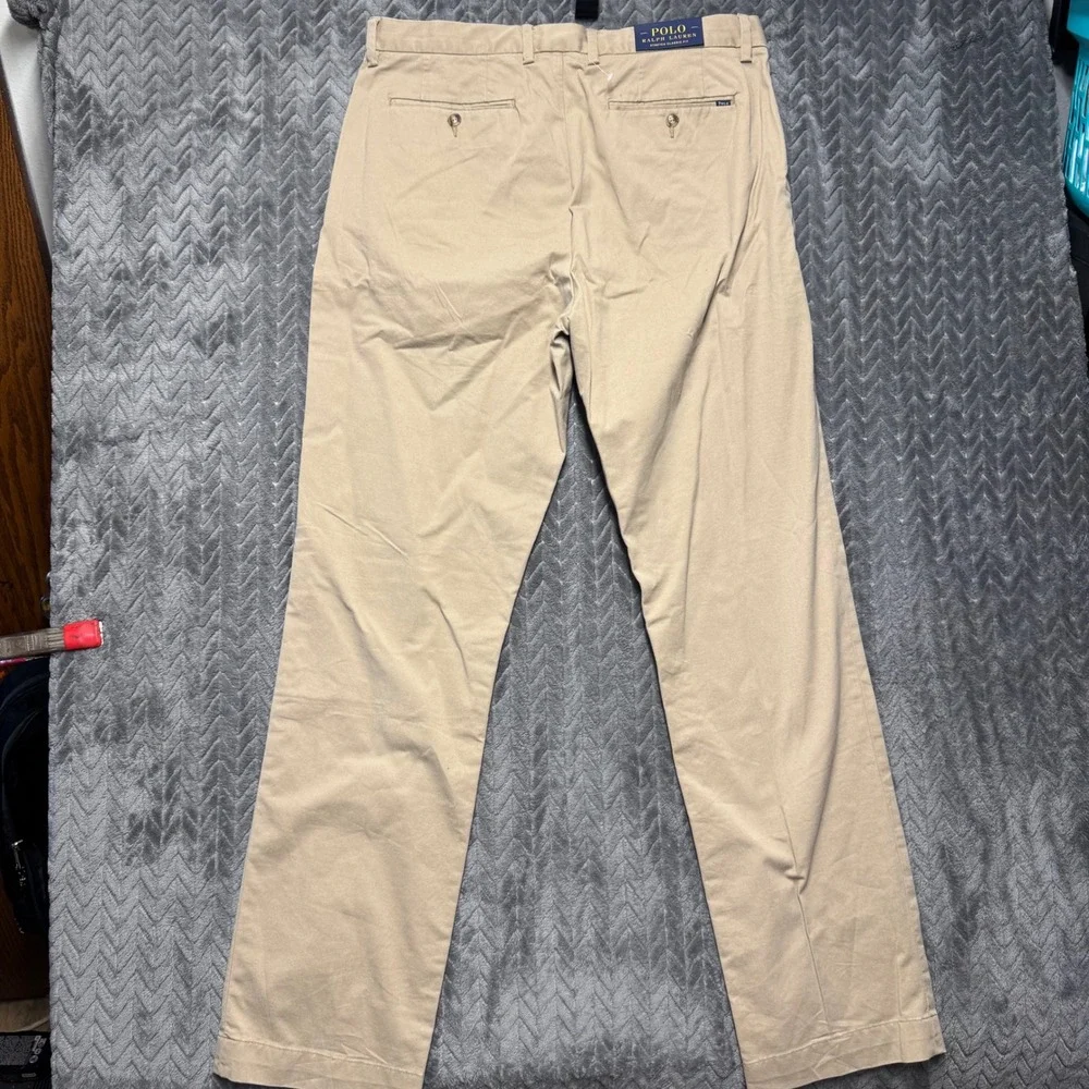 Polo Ralph Lauren Chino Pants 36x32 Khaki NWT Stretch Classic Fit (2104)